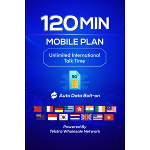 120 minute international talktime