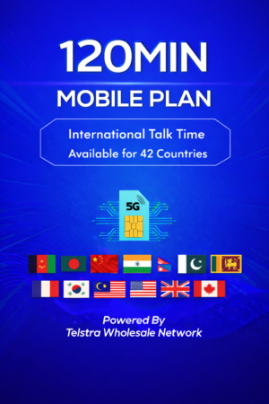 120 minute international talktime