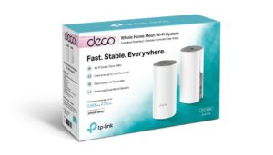 tp link deco e4 (2 pack) ac1200 whole home mesh wifi system